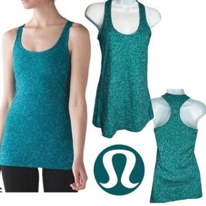 Lululemon teal blue green small tank